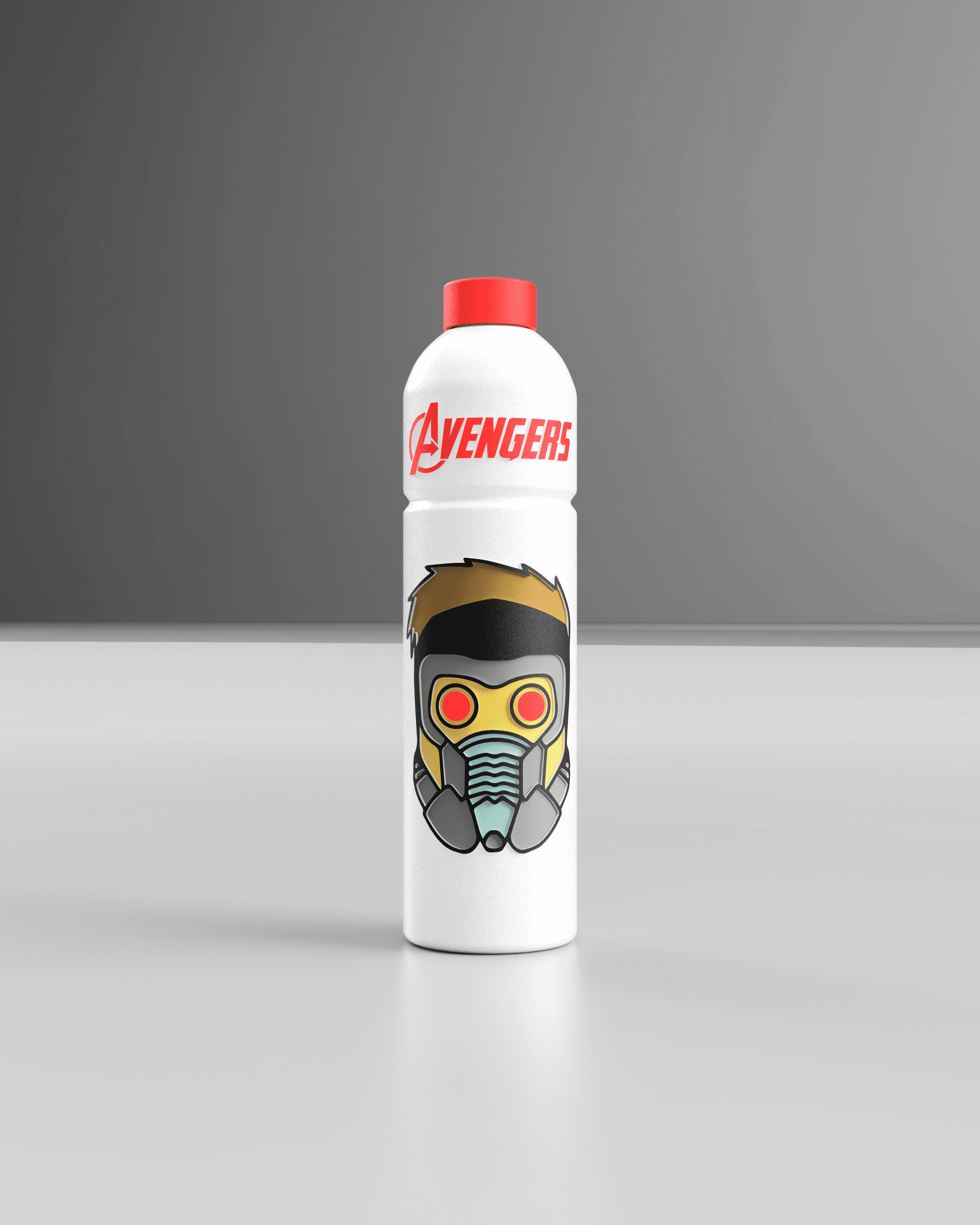 MARVEL WATER BOTTLE (STAR LORD) 3d model