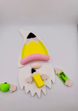 Magnetic Back to School Hat Gnome For Modular Sign 3d model