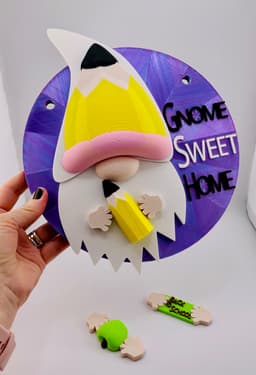 Magnetic Back to School Hat Gnome For Modular Sign 3d model