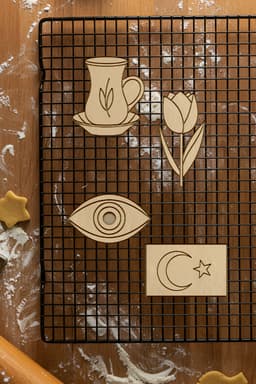 Turkish Culture Set Cookie Cutter, Biscuit Cutter 3d model