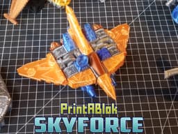 PrintABlok Deltawing Articulated Spaceship Construction Toy 3d model