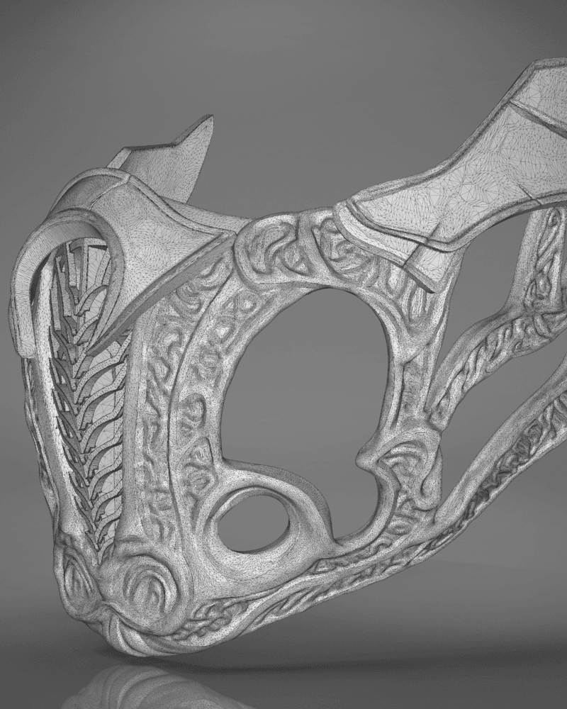 Sub-Zero's Mask - Mortal Kombat 3d model