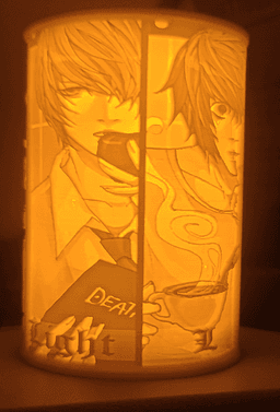 Deathnote ele. candle sock litho 3d model