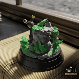 Umbreon Diorama - Pokemon - Display Piece 3d model