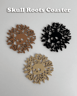 Skull Roots Coaster 3d model