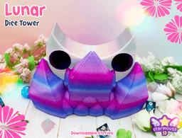 Mini Bunny Flexi + Lunar Dice Tower 3d model