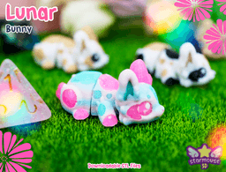 Mini Bunny Flexi + Lunar Dice Tower 3d model