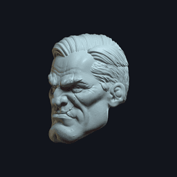 Dex v11 Action Figure Head 3d model