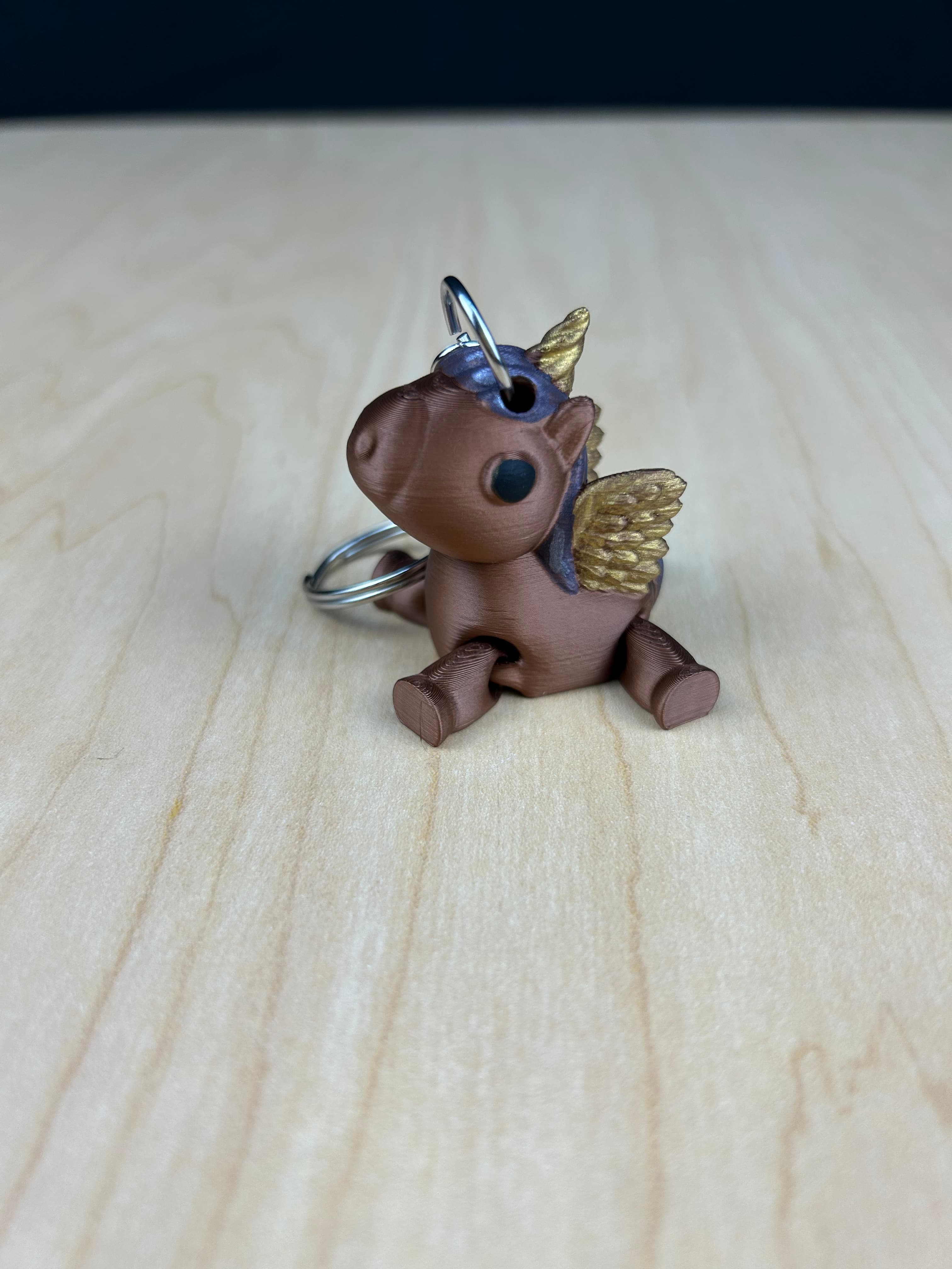 Winged Unicorn Keychain 3d model