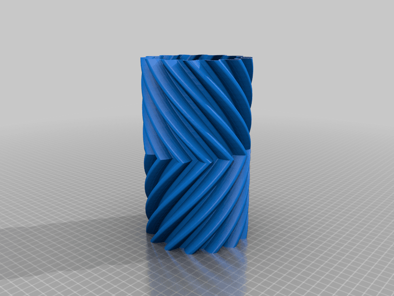 Helical Gear Vase 3d model