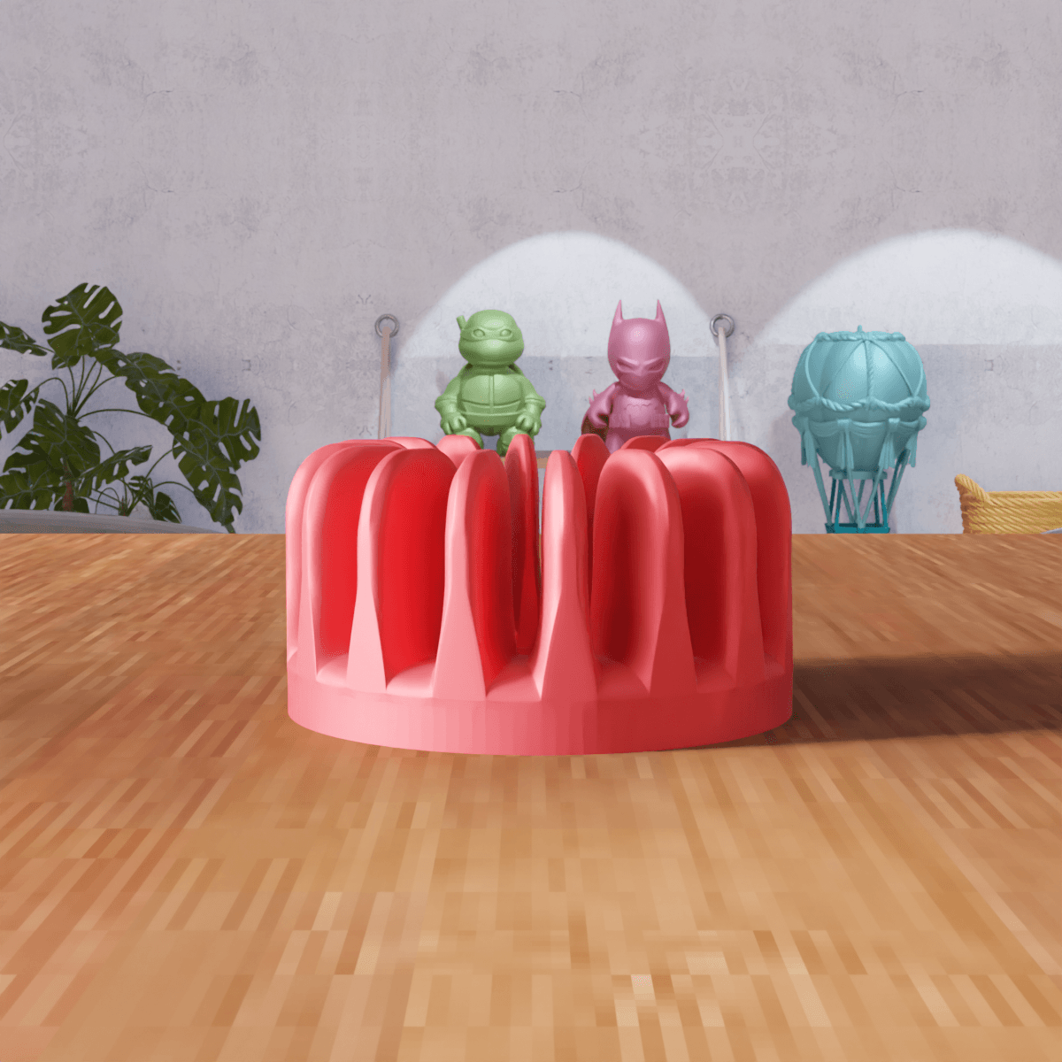 Radial Candle Holder 3d model