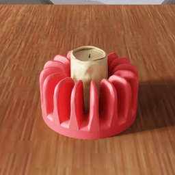 Radial Candle Holder 3d model