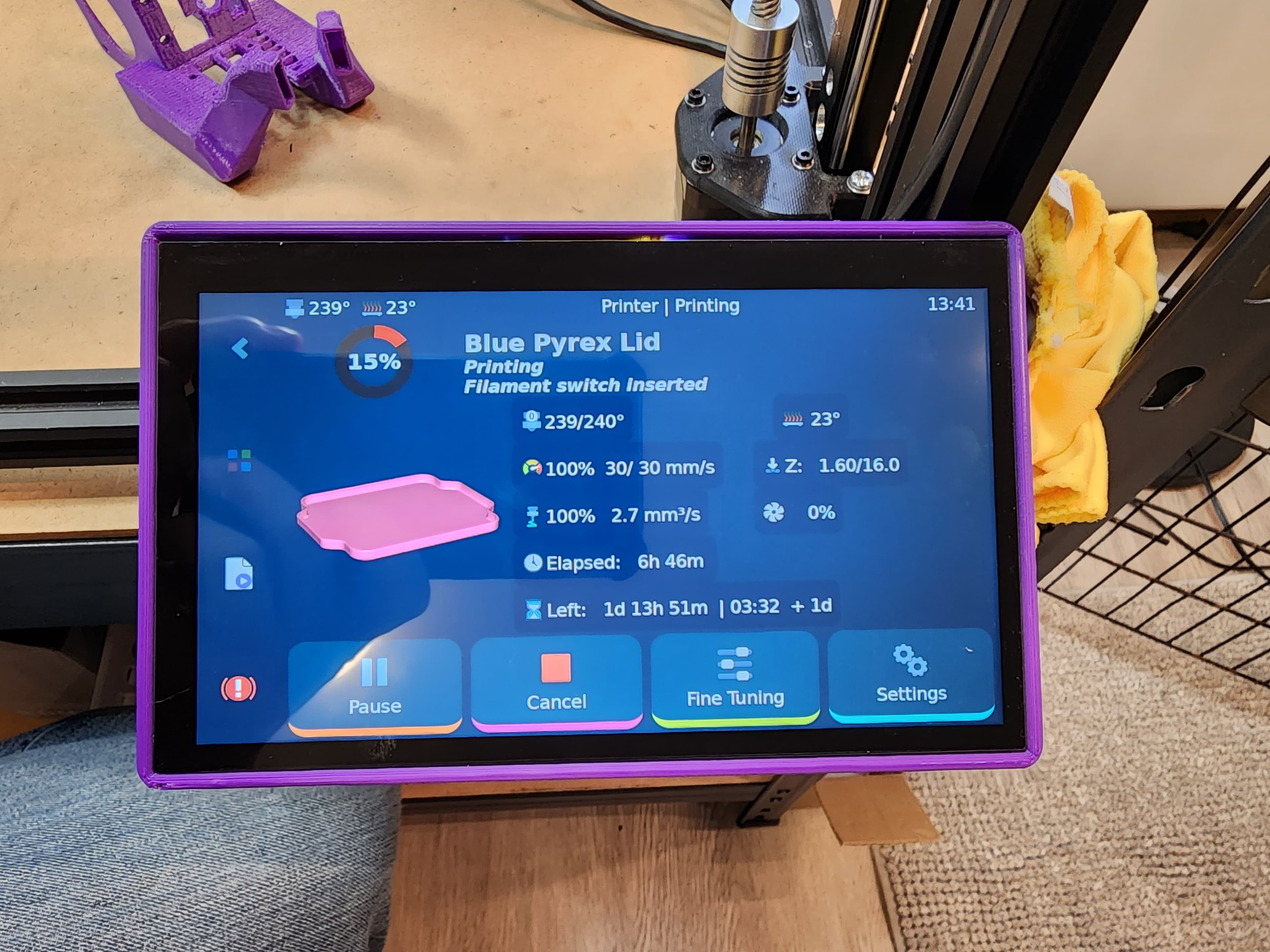 BTT HDMI 7 V1.2 Mounting Frame 3d model