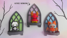 Gothic Windows 3d model