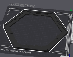 Victoria BC City Hexagon Tile 3d model
