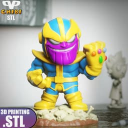 Thanos Chibi STL for 3D Printing ChibiSTL 3DXM 3d model