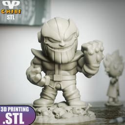 Thanos Chibi STL for 3D Printing ChibiSTL 3DXM 3d model