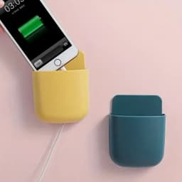 Wall Mounted Smarthpone, Remote Holder,Cable entry 3d model