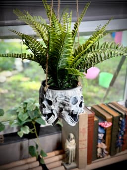 Hanging skull planter #1 3d model