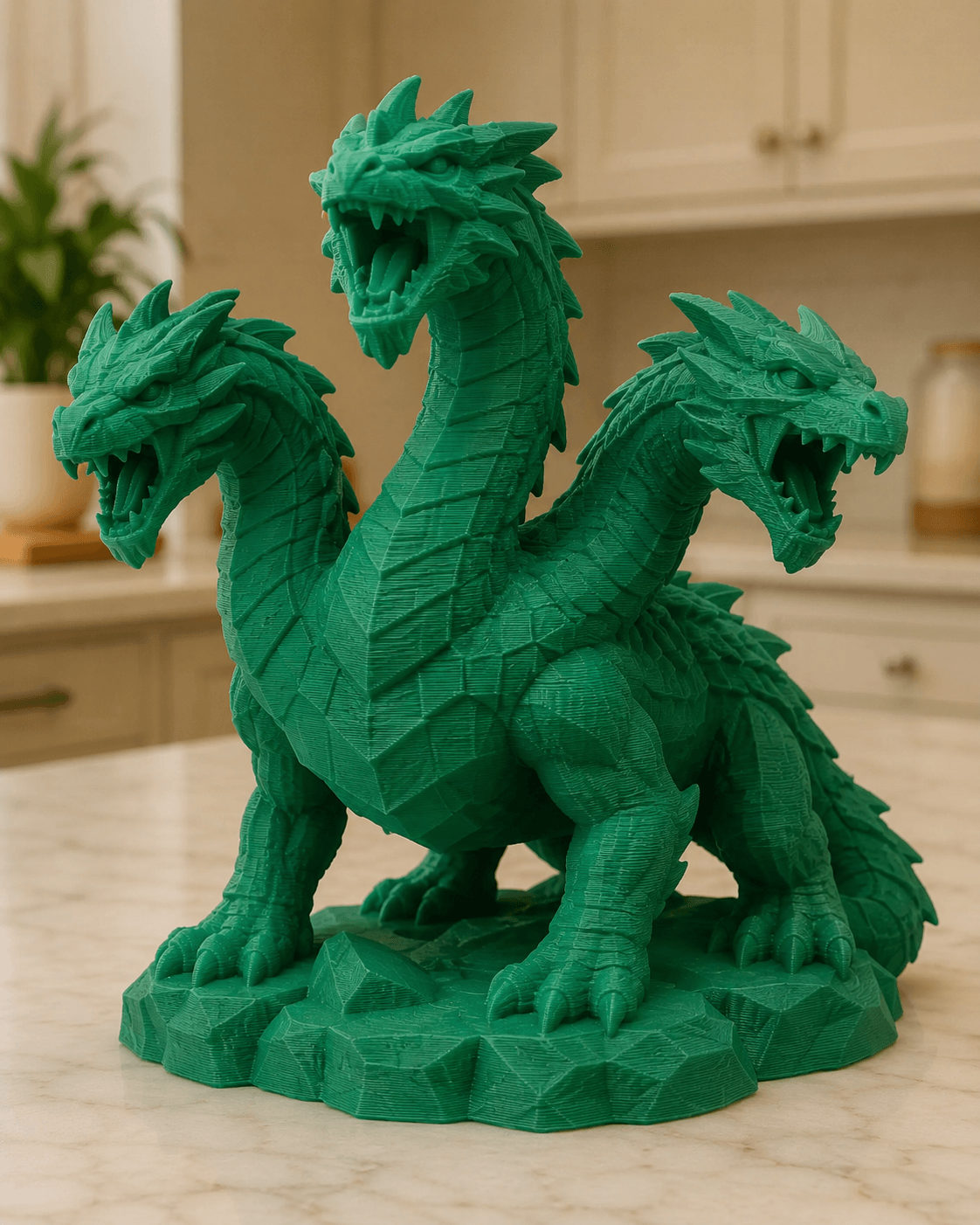 Emerald Hydra Guardian STL 3d model