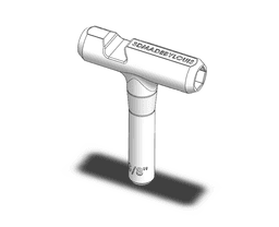Skateboard T-Tool with Bottle Opener 3d model