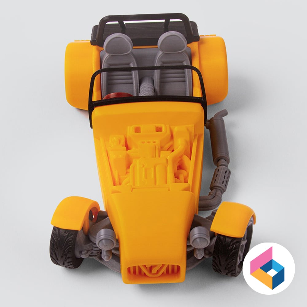 Foldable Caterham Super 7 3d model
