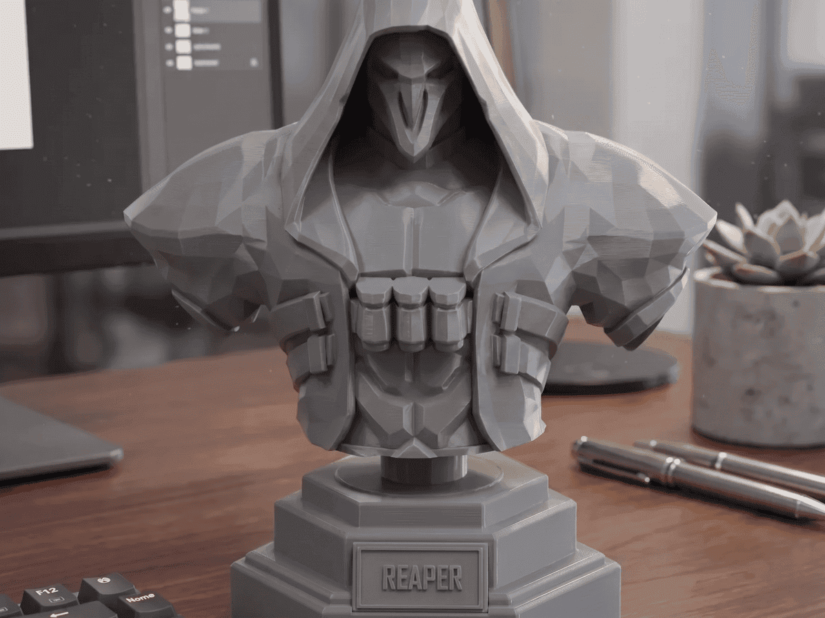 Reaper Bust Statue Figurine 3d model