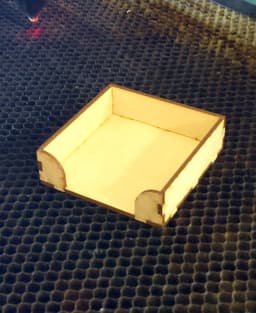 Memo Pad Box Laser Cut DXF 3,4,5,6mm 3d model