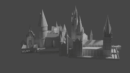 HOGWARTS CASTLE 3DPRINT 100 TO 1 3d model