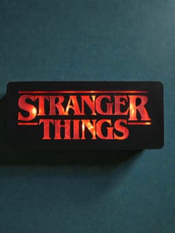 Stranger things Logo light box 3d model