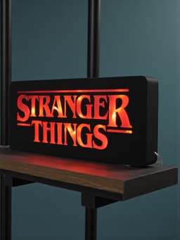 Stranger things Logo light box 3d model