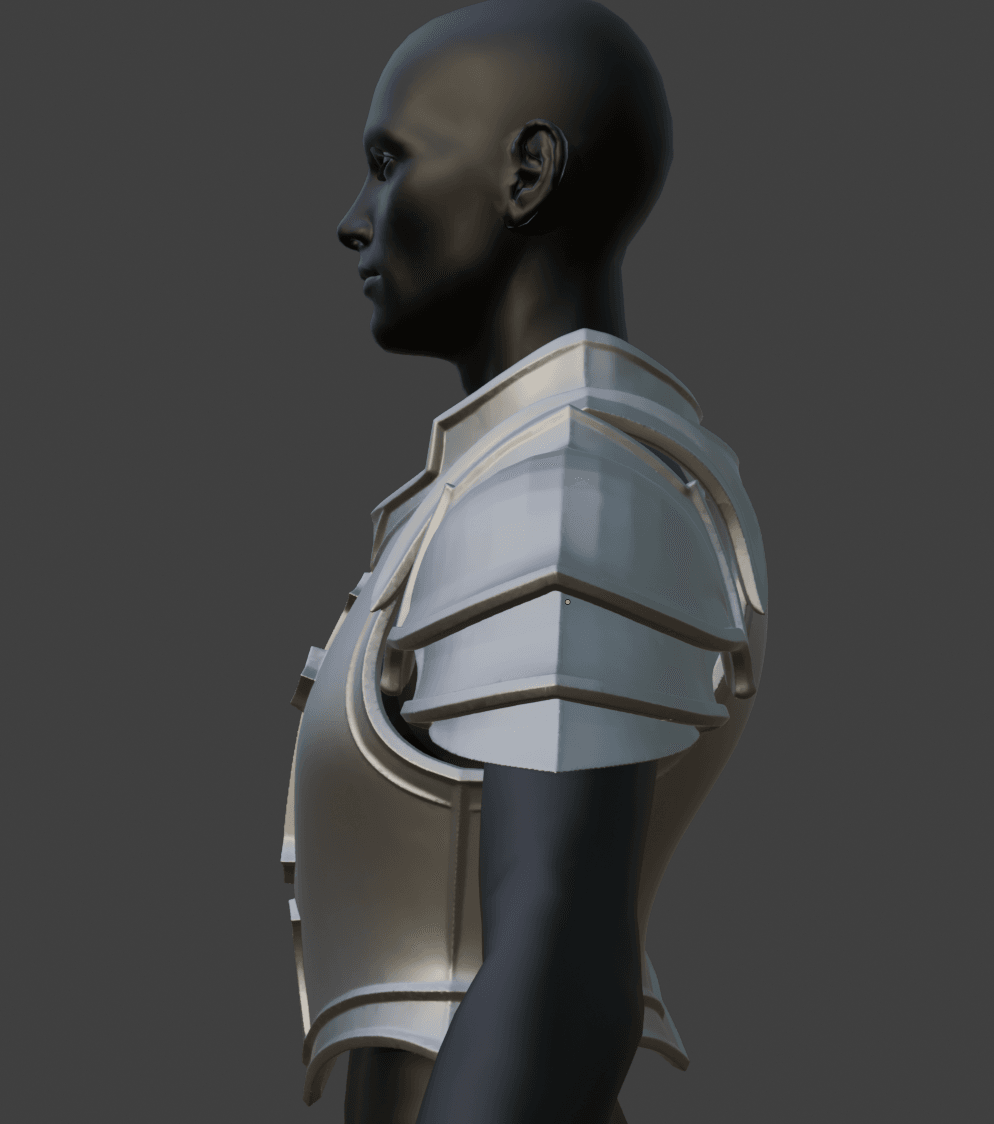 Templar Armor & Pauldrons 3d model