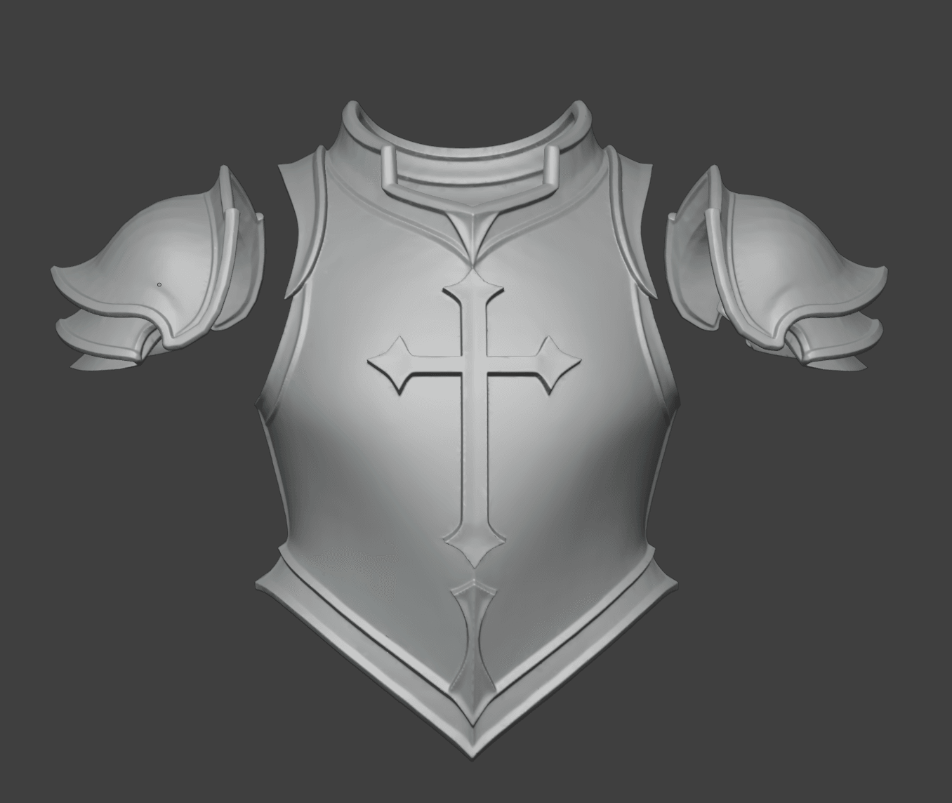 Templar Armor & Pauldrons 3d model