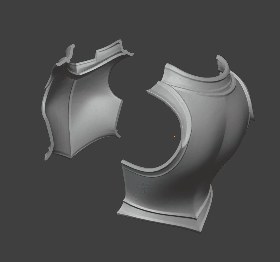 Templar Armor & Pauldrons 3d model