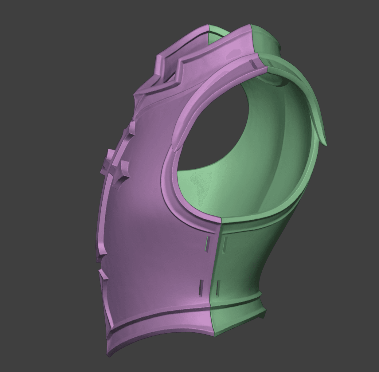 Templar Armor & Pauldrons 3d model