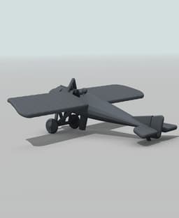 1:144 Morane-Saulner Type N (Lewis) 3d model