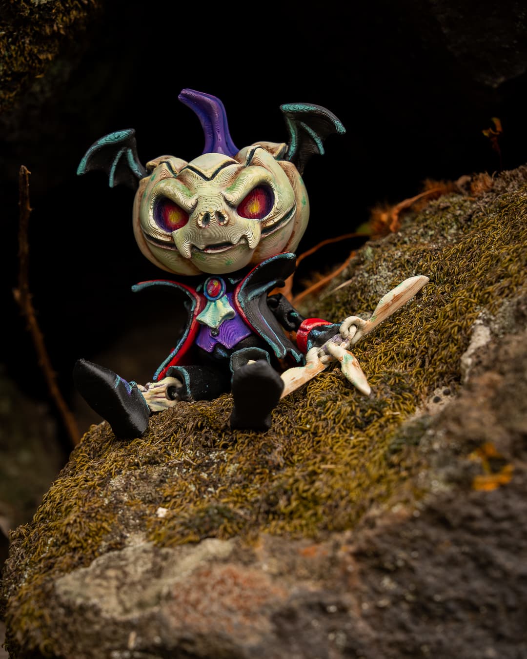 Articulated Count Pumpkin 3d model