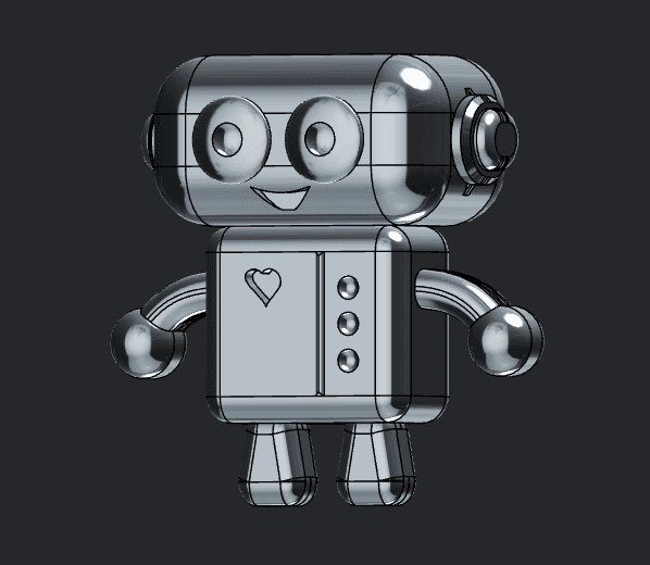 Playdoh Robot mold 3d model