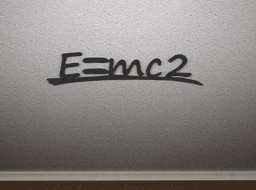 E=mc 2 Sign 3d model