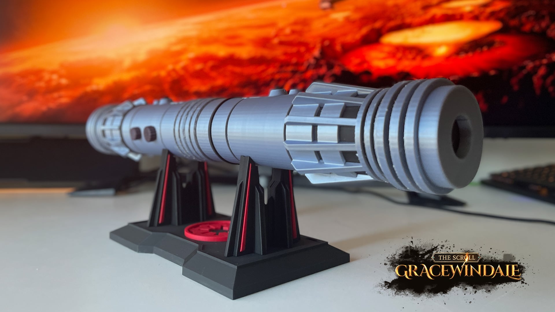 Knight's Scroll Holder 3d model