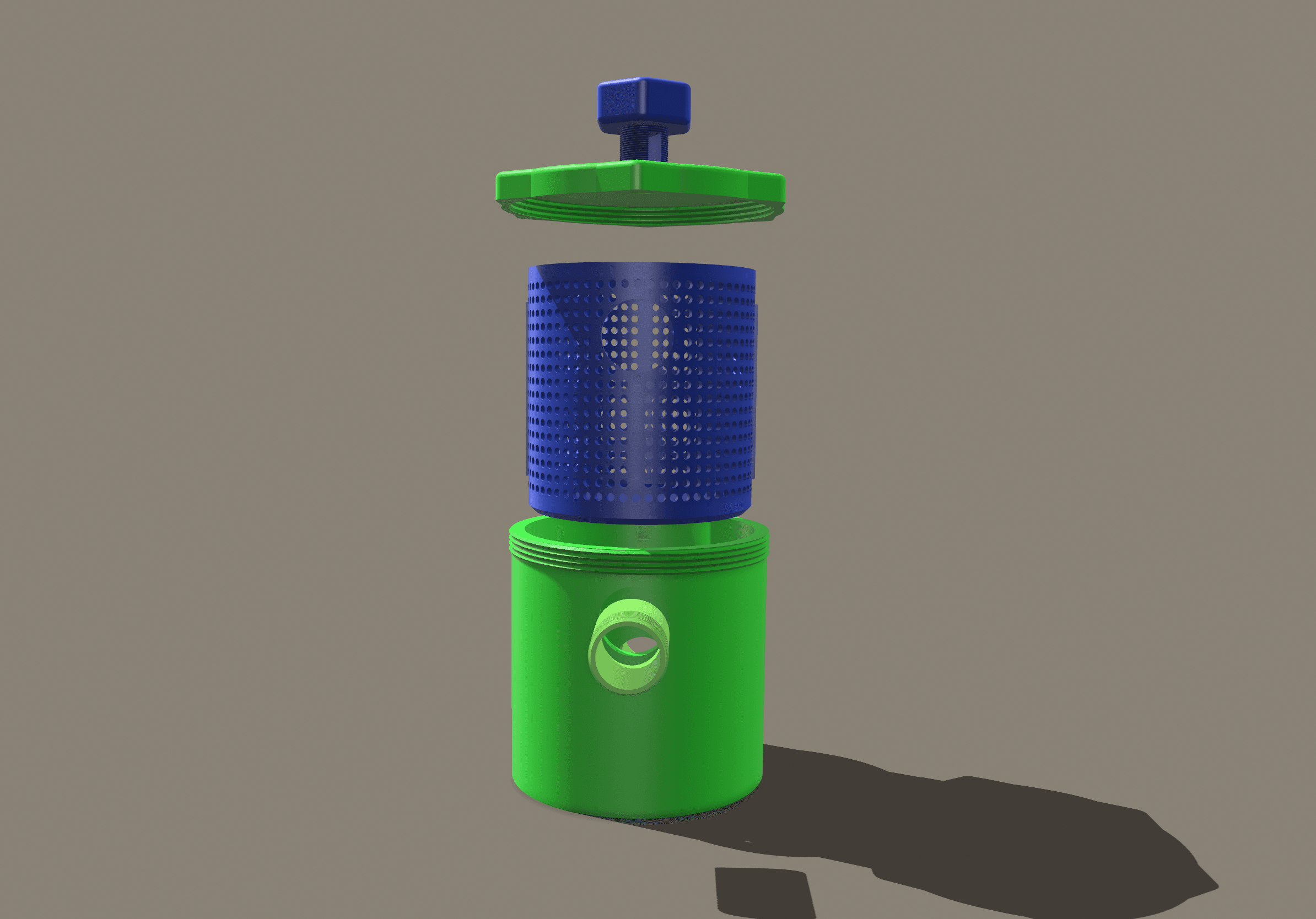 leaf catcher pre filter for pool 3d model