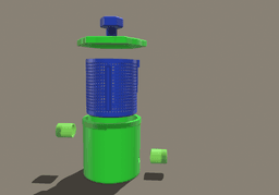 leaf catcher pre filter for pool 3d model