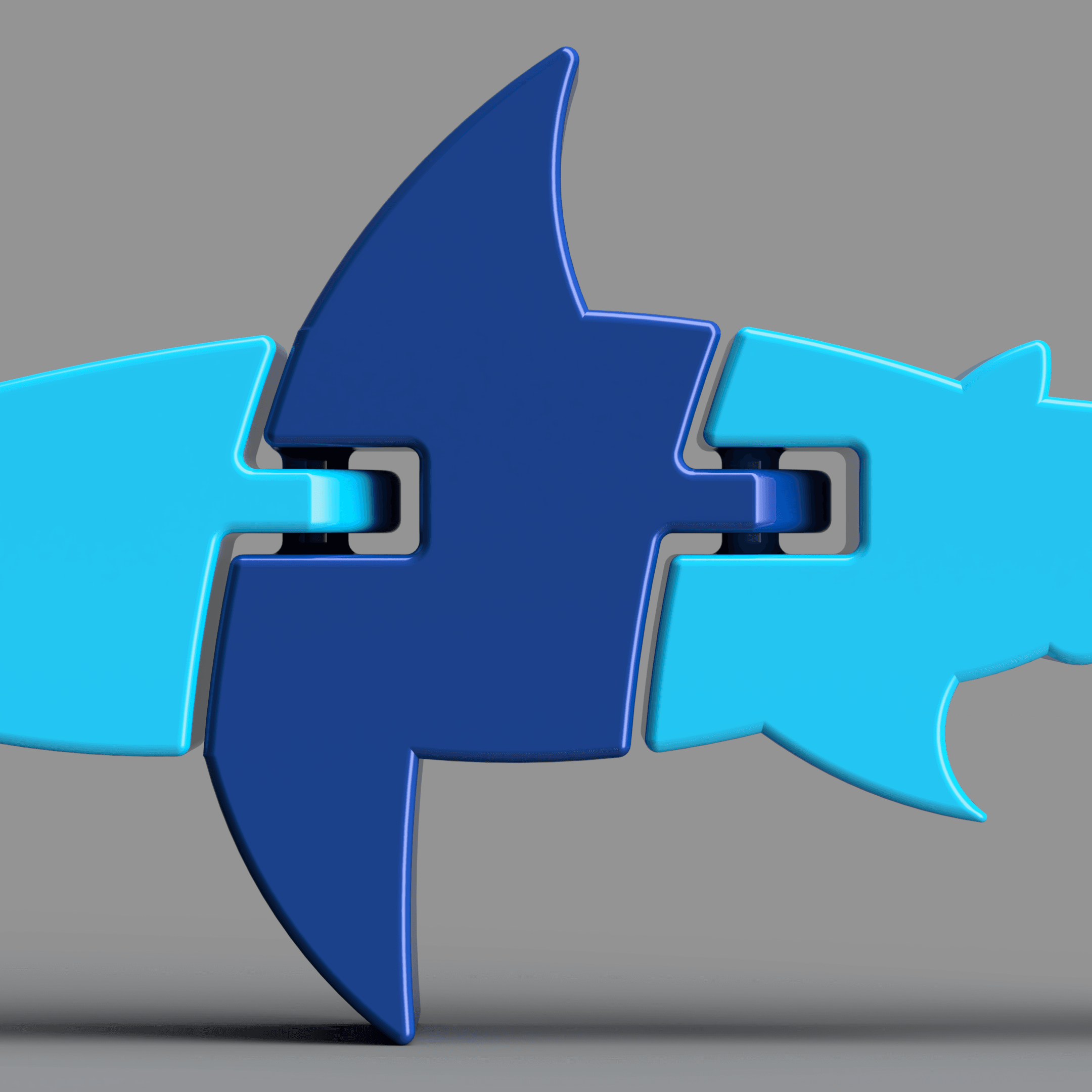 Articulated Shark 3d model