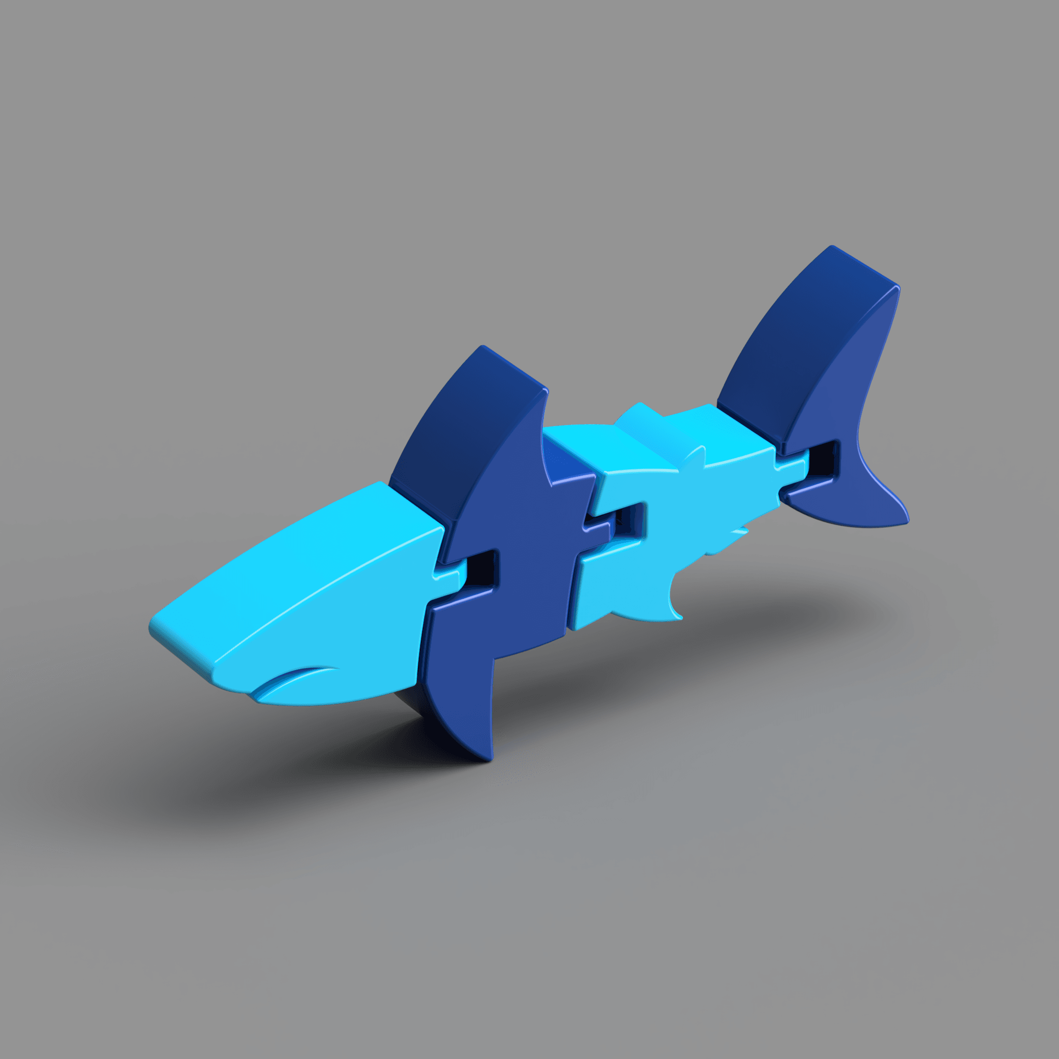 Articulated Shark 3d model