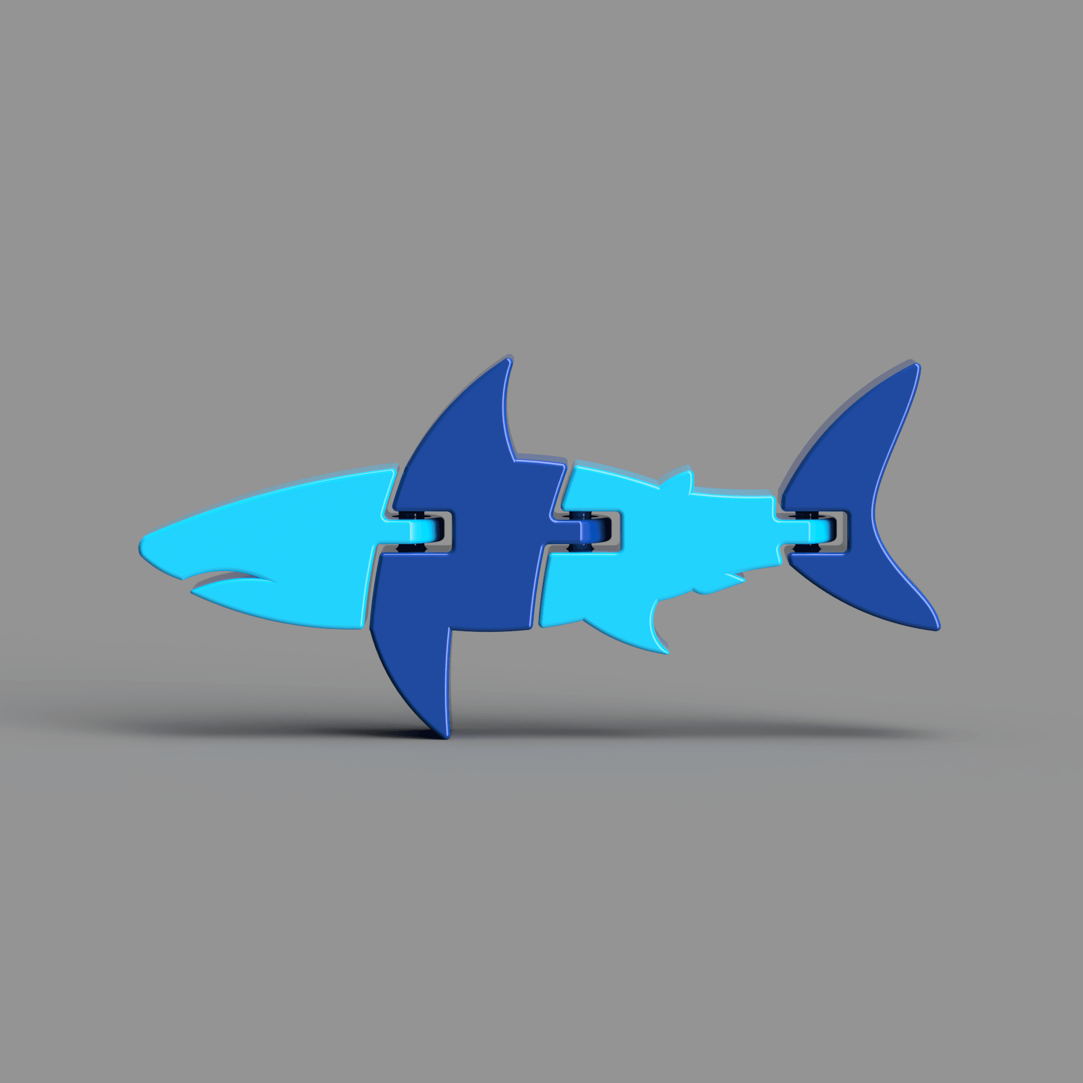 Articulated Shark 3d model