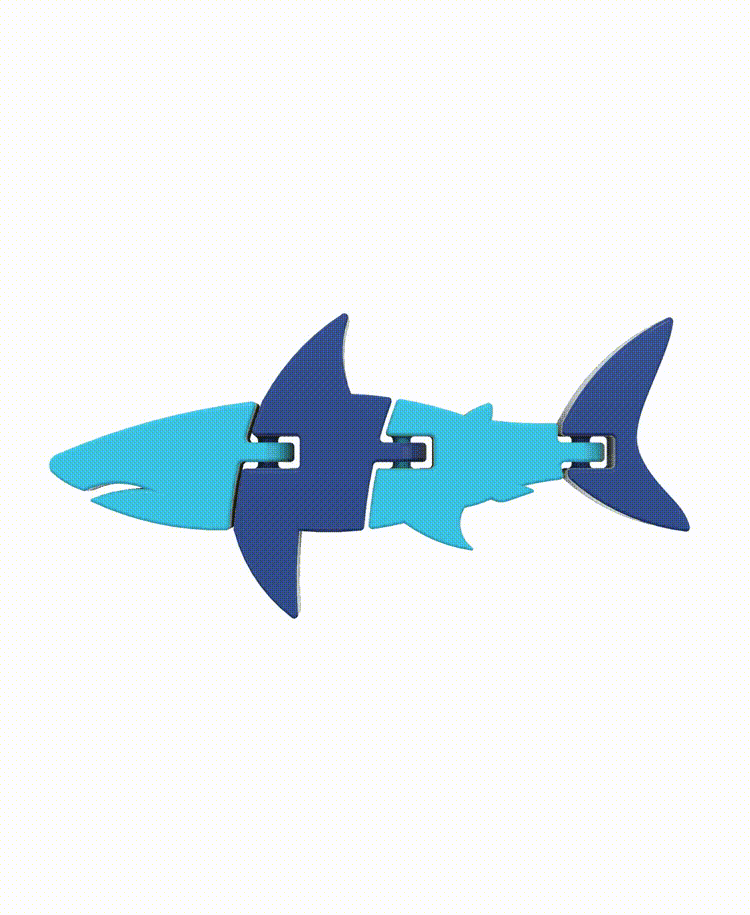 Articulated Shark 3d model