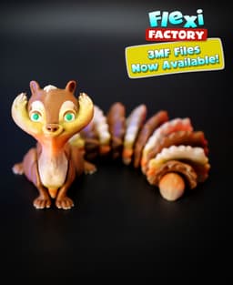 Flexi Factory Squirrel with XL and 3MF Versions Included! 3d model