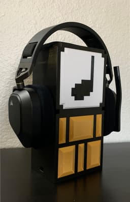 Mario 3 Headphone Holder 3d model