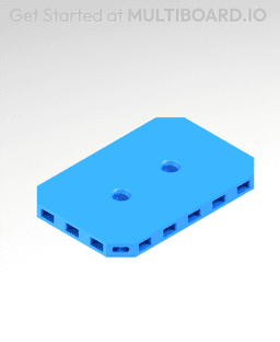 3x2 MU - Small Thread MU - MultiBoard Plate 3d model
