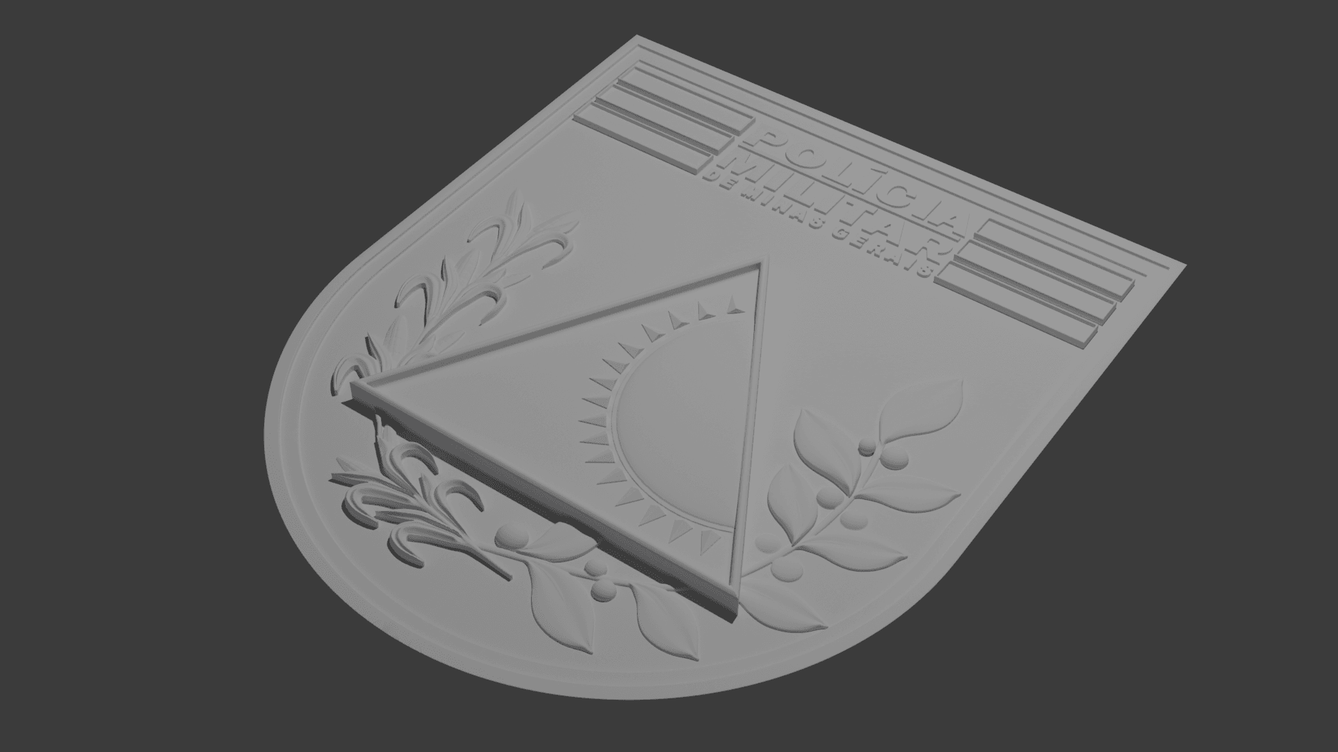 47 BRASÃO PMMG 3d model